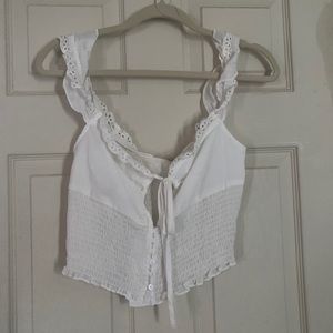 White crop top